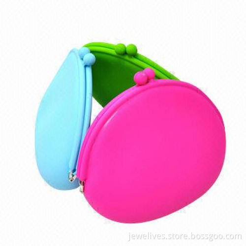 Silicone Coin Purse in Semi Round Shape